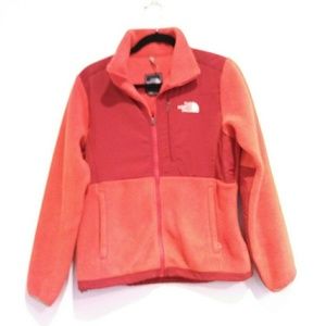 The North Face Women's Small Denali Fleece Jacket coral orange red